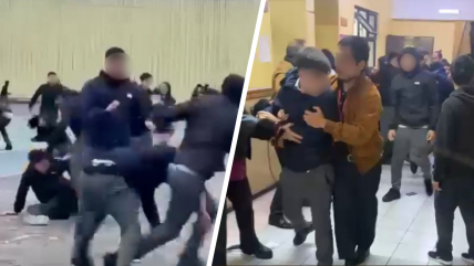 Masiva pelea en liceo de Talcahuano: Al menos siete docentes heridos y 14 escolares detenidos