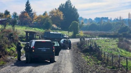 Carabineros volvió a entrar a Temucuicui y encontró camioneta usada en ataque a comisaría