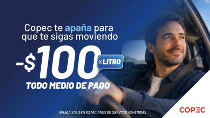   Copec lanzó jornada de descuentos de $100 por litro en bencinas para comunas seleccionadas 