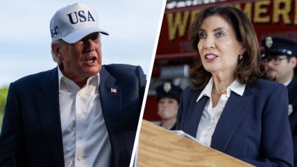   Trump culpó a la gobernadora de Nueva York por la huelga de ferrocarriles en ese estado 