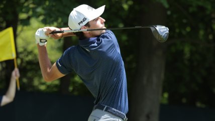  Joaquín Niemann tuvo un turbulento cierre en el PGA Championship 