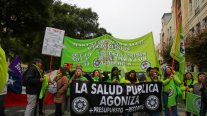 Organizaciones sociales se manifestaron en las afueras del Congreso