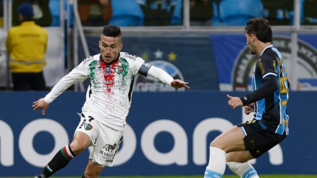 Palestino quedó eliminado en la Copa Sudamericana tras caída ante Gremio en Porto Alegre