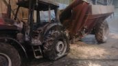 Atentado incendiario dejó tres máquinas quemadas en ruta entre Lautaro y Curacautín