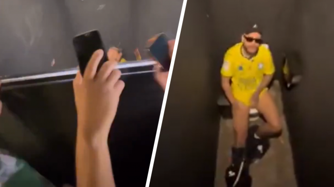 ¿Es real el video viral de Neymar asediado por hinchas en un baño?