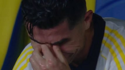   [VIDEO] Cristiano Ronaldo rompió en llanto tras marcar un doblete en consagración de Al Nassr 