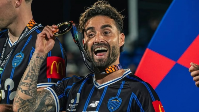 Luis Felipe Gallegos se coronó campeón de la liga australiana con Auckland FC