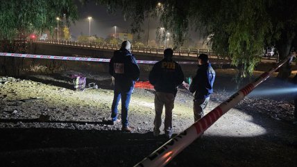 Hombre murió baleado en el lecho del río Mapocho
