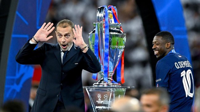 [VIDEO] Presidente de la UEFA confundió al capitán de PSG y generó divertido momento