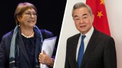 Bachelet se reunió con el canciller chino en medio de su campaña ONU