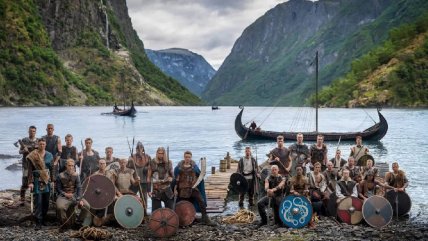   ¡Meten miedo! Noruega tuvo sesión fotográfica al estilo vikingo antes del Mundial 