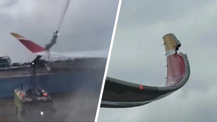   Terminó pésimo: saludo a un Airbus 350 causó daños y suspensión de vuelo 