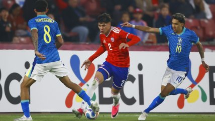  [En vivo] La Roja sub 20 perdió en su amistoso contra Brasil  