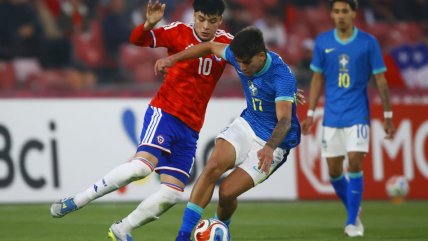   El tropiezo de La Roja Sub 20 ante Brasil en el Estadio Nacional 