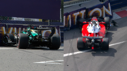   [VIDEOS] Stroll y Leclerc chocaron en la misma curva del GP de Mónaco 