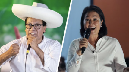 Perú: Ventaja de Sánchez sobre Fujimori baja a 20 mil votos en recta final de escrutinio