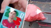 [VIDEO] Niño se vuelve viral tras cambiar lámina de Cristiano Ronaldo por un saco de papas