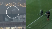 [VIDEO] Cámara cayó desde el techo del estadio en pleno partido de Hungría y Kazajistán