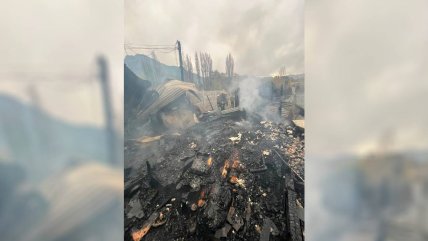   Dos adultos mayores murieron en incendio que destruyó una vivienda en Mostazal 