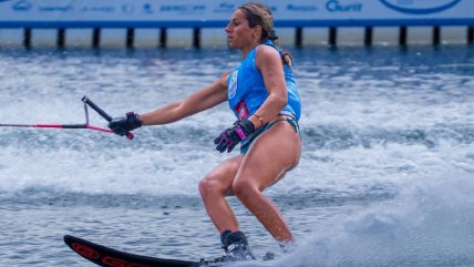   Trinidad Espinal logró histórica medalla de plata en competencia de esquí naútico en Mónaco 