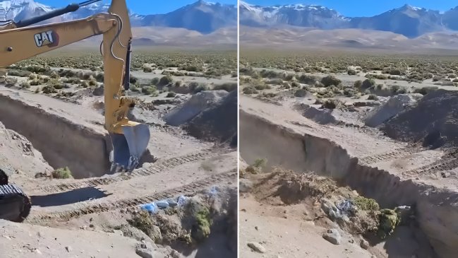 Con retroexcavadora destruyen el puente que burlaba el 