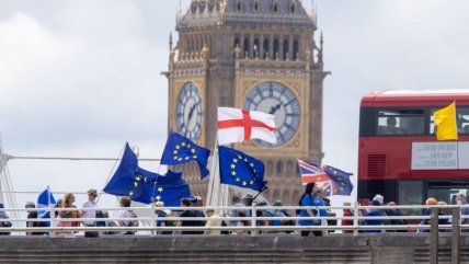 Cientos de personas se manifiestan en Londres para exigir el retorno del R.Unido a la UE