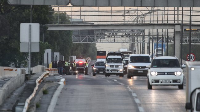 Autopista Central: Conductor murió atropellado al bajar a recoger un bolso