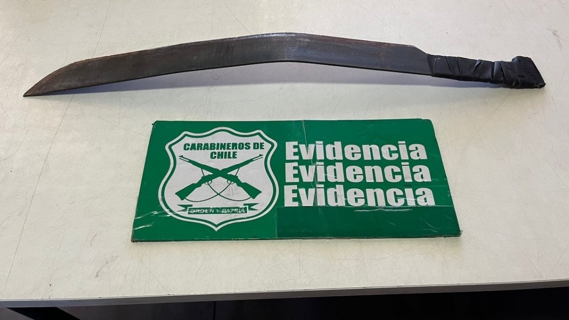 Temuco: Sujeto que amenazó a su expareja con un machete fue detenido