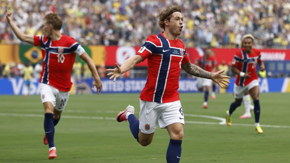 Noruega lamentó golazo anulado ante Brasil por posición de adelanto