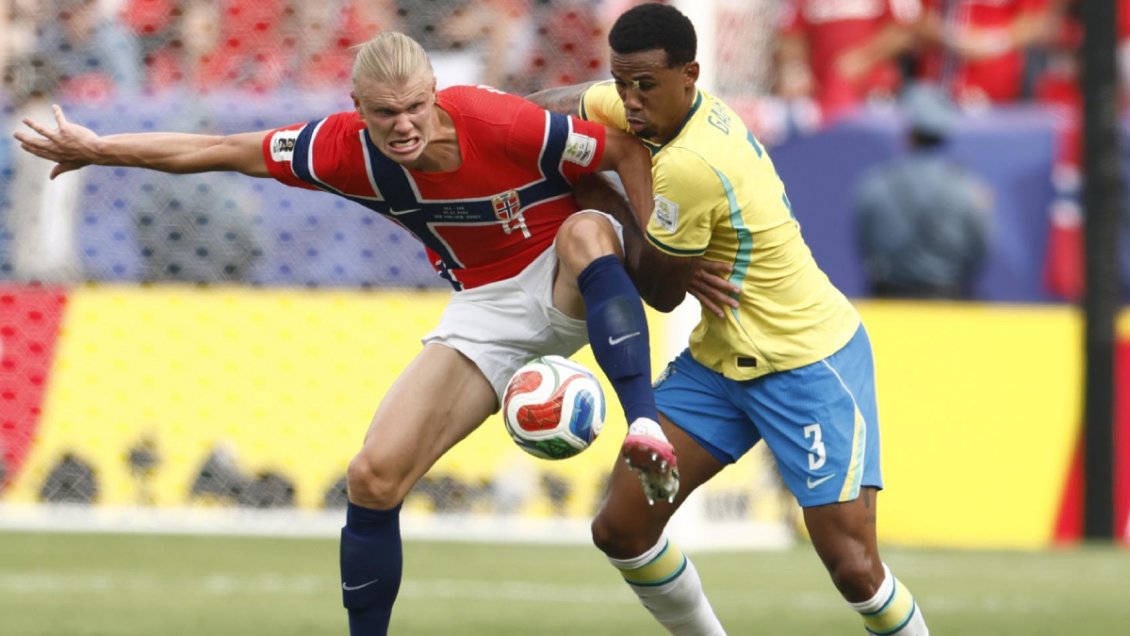 ¡Impresionante! Erling Haaland acercó a Noruega a cuartos con tremendo zurdazo ante Brasil