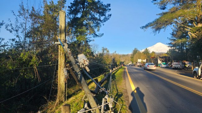 CGE informa estatus de suministro y recuperación del servicio eléctrico en zona Lacustre de La Araucanía