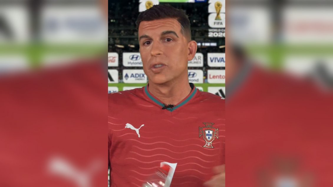 Stefan Kramer imitó a Cristiano Ronaldo: Lloré, pero soy el que mejor llora