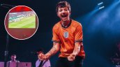 Louis Tomlinson proyectó el partido de Inglaterra vs. México en uno de sus conciertos