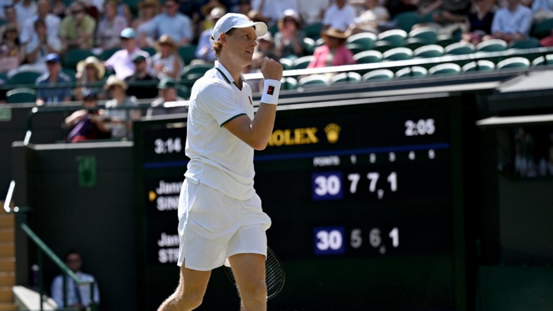 Sinner superó a Struff y volvió a semifinales de Wimbledon
