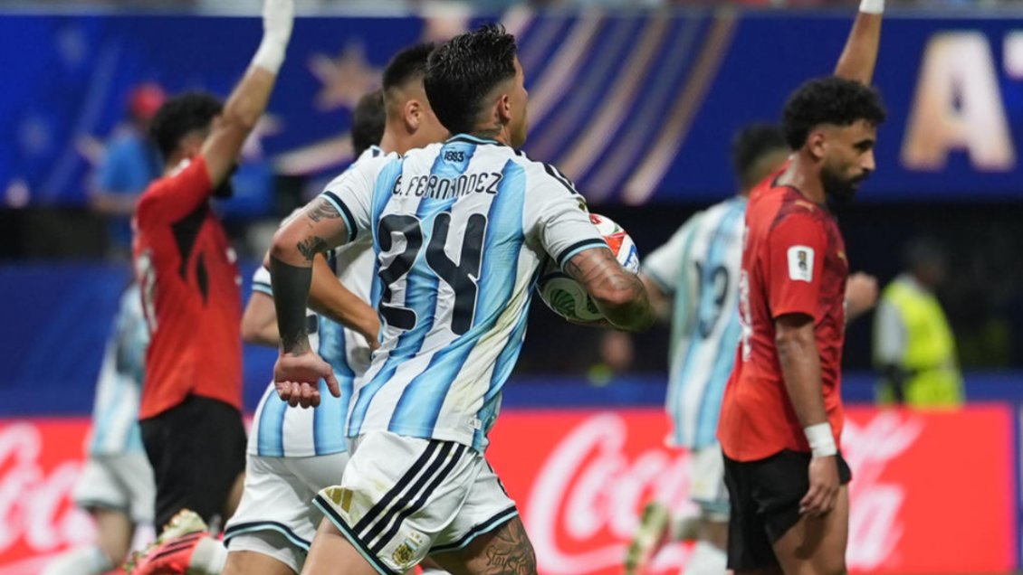 Enzo Fernández certificó la reacción de Argentina con el 3-2 sobre Egipto