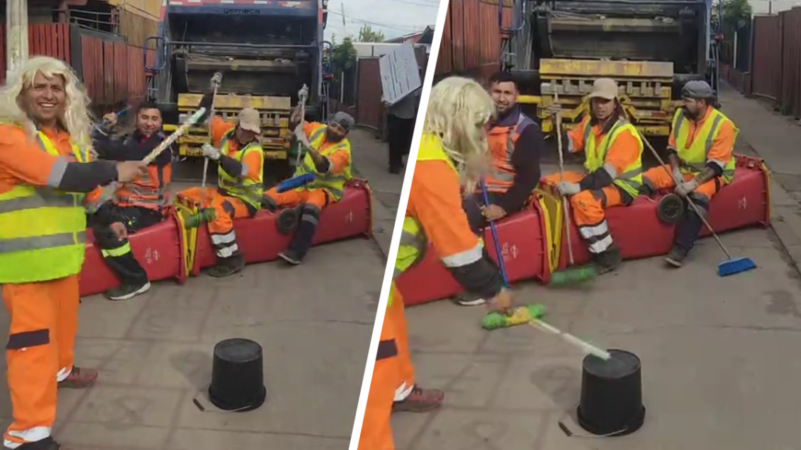 [VIDEO] Recolectores de basura se sumaron al furor del 