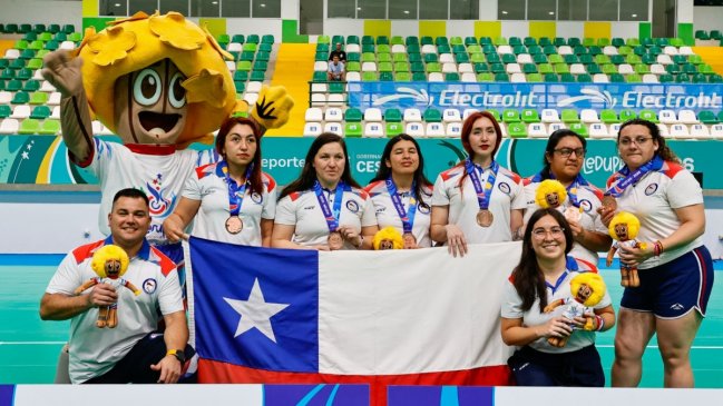 El gólbol femenino ganó la primera medalla colectiva del Team Parachile en Valledupar 2026