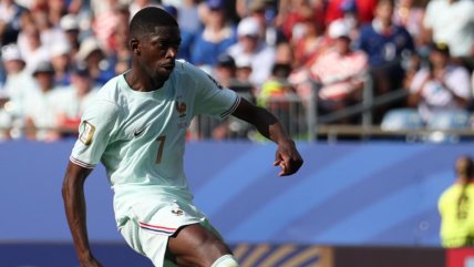   Ousmane Dembélé aumentó la ventaja de Francia con ajustado remate 