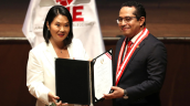 Fujimori: Estoy orgullosa de ser la primera mujer elegida presidenta en Perú