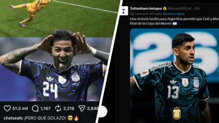 Clubes ingleses festejaron la clasificación de jugadores argentinos a la final
