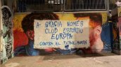 Vandalizaron mural de Messi y Lamine Yamal en Barcelona en la previa de la final del Mundial
