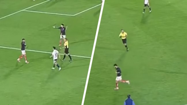   [VIDEO] Insólito: Arbitro amonestó dos veces a Jeyson Rojas y olvidó expulsarlo 