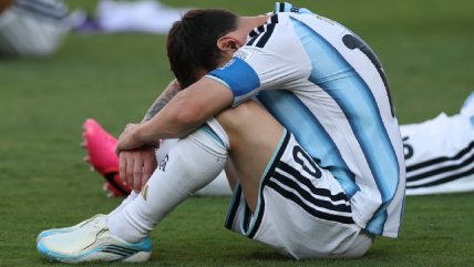   El desconsolado llanto de Lionel Messi en el MetLife Stadium 