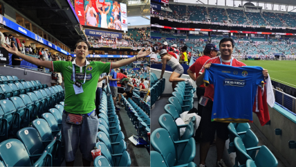   Audax celebró que dos hinchas exhibieron su camiseta en partido del Mundial 