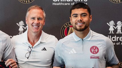 Paulo Díaz en su presentación con Atlanta: 