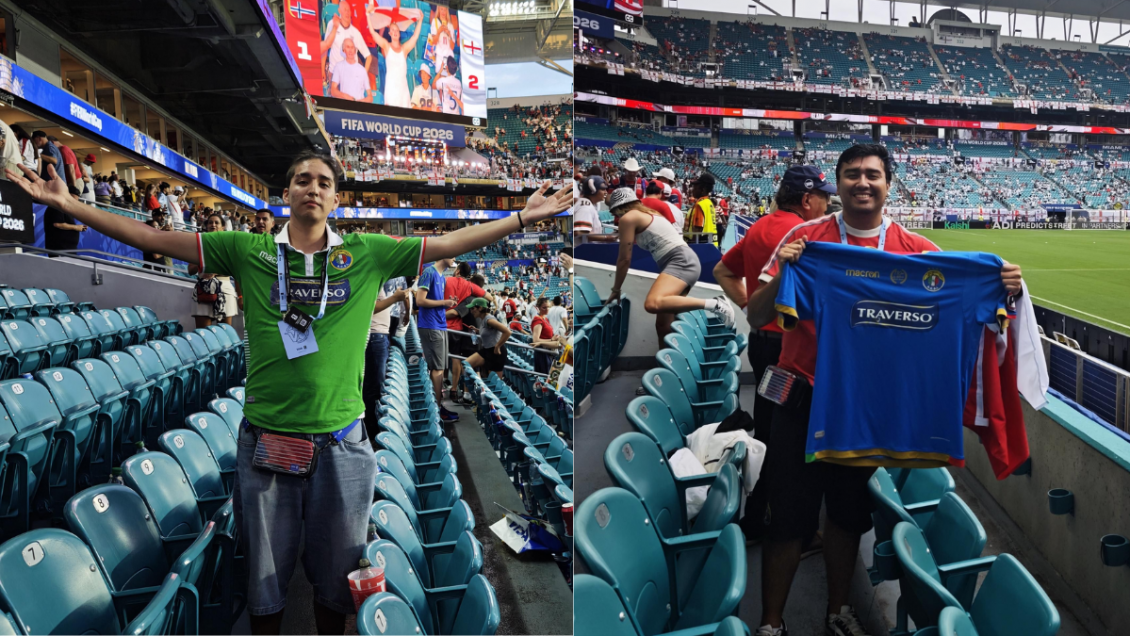 Audax celebró que dos hinchas exhibieron su camiseta en partido del Mundial