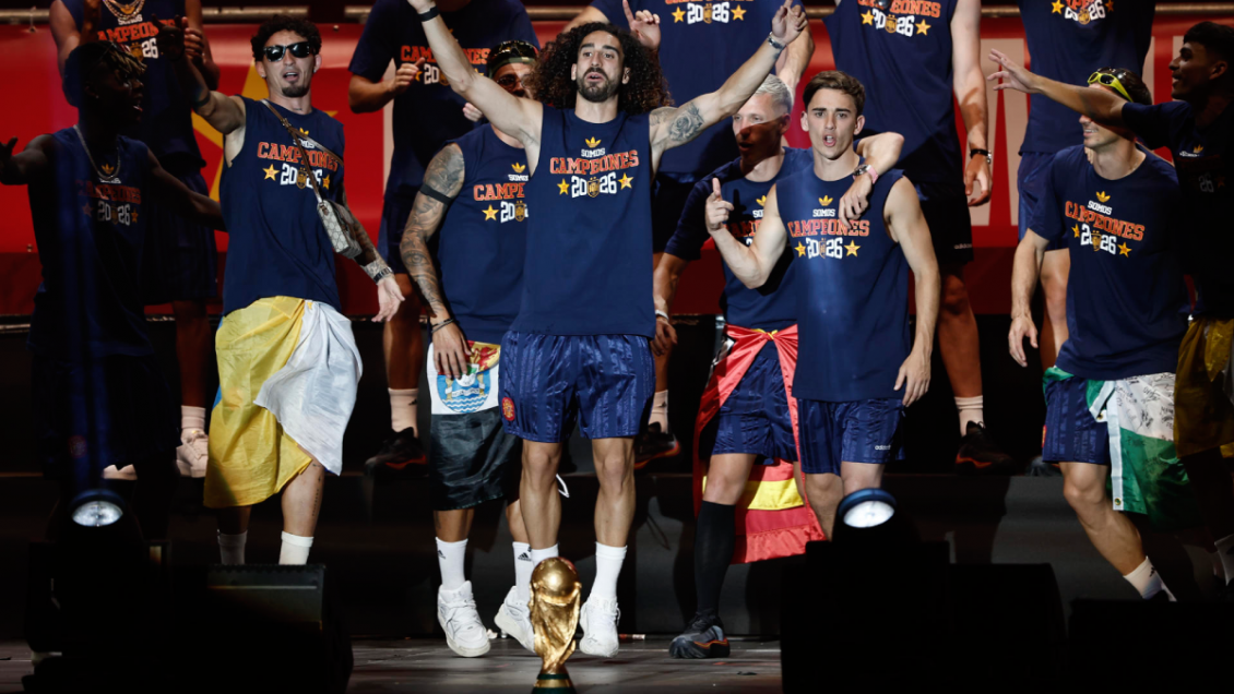 [VIDEO] Cucurella eligió una canción argentina para celebrar el campeonato del mundo