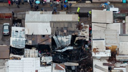 Cinco personas murieron en incendio que destruyó tres viviendas en El Bosque