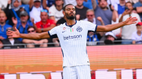 Andy Diouf rescató a Inter con un agónico doblete en su amistoso ante Karlsruher