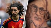 [VIDEO] Cucurella cumplió su promesa y se tatuó la cara de Luis de la Fuente tras ganar el Mundial